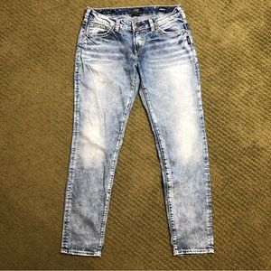 Silver Boyfriend Jeans size 30